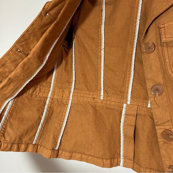 Vintage Y2K Fossil Brown Utility Jacket - Picture 5 of 7